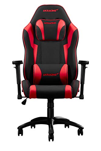 AKRacing Core Series EX SE Gaming Chair - Fabric with PU Accents, Steel Frame, Ergonomic, High Backrest, Recliner, Swivel, Tilt, Rocker & Seat Height Adjustment Mechanisms, 5 10 Warranty, Red