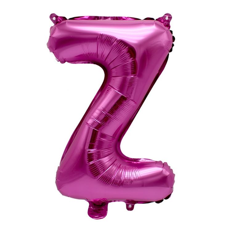 40 cm Pink Foil Balloon Letter Z for Helium Filling
