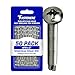 #10 x 2" Pan Head Self Drilling Tek Screws, Full Thread, Phillips Drive, Stainless Steel 410, Bright Finish, Self-Drilling, Quantity 50 Pieces By Fastenere