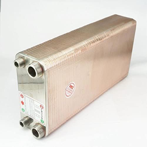 120 Plates Heat Exchanger Beer Wort Chiller Cooler 304 Stainless Steel for Home Brewing Beer