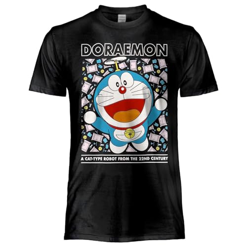 T-Shirt Doraemon adulte en coton maillot regular unisexe