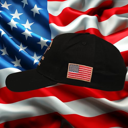 Image of USA Flag Hat American Flag Embroidered Patriotism On Display Comfortable Adjustable One Size Fits Most