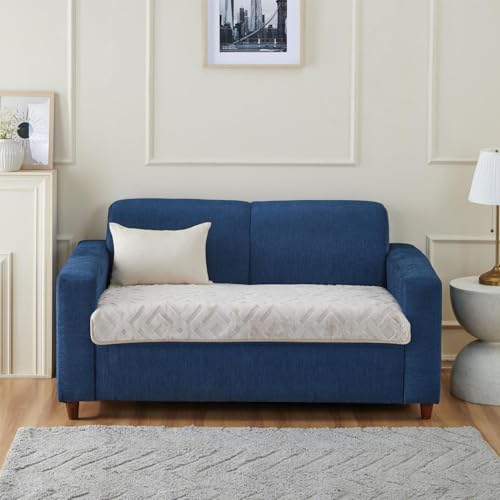 Image of Amazon Basics - Rabbit Fur Make Your Own Sofa Cover |70 x 120 cm|Microfiber Sofa Slipcover | 350 GSM (Beige, 2 Seater)