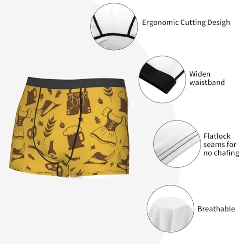 Men's Underwear Retro Oktoberfest Casual Stretch Boxer Briefs4