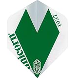 Unicorn Einhorn Ultrafly Dart Flights – 100 Mikron – Metallic – Standard – Comet – 10 Sets (30 Flights), AM1036, Grün