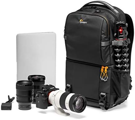 Lowepro Fastpack BP 250 AW III Mirrorless DSLR Camera Backpack - QuickDoor Access and 13 Inch Laptop Compartment DSLR accessories- Camera Bag Backpack for Mirrorless or DSLR - 300D Ripstop - Black