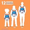 Skybags Buddy Plus 03 Football Orange & Blue School Backpack, Orange Blue, M, Modern