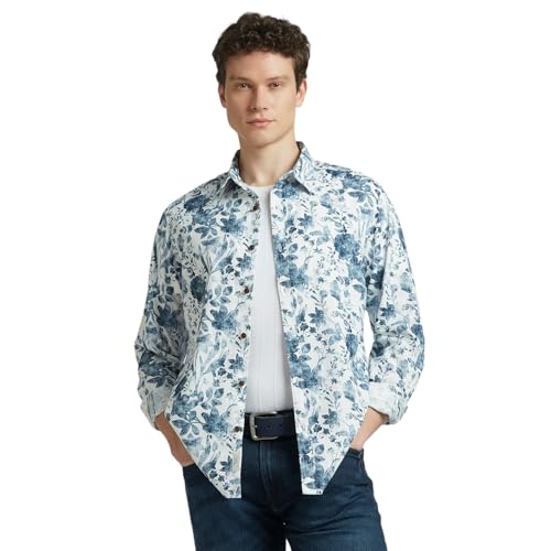Image of Pepe Jeans Men's Casual Shirt | Trendy Printed Shirt for Men| Regular Fit | Full Sleeve | Available in Plus Size, Cotton