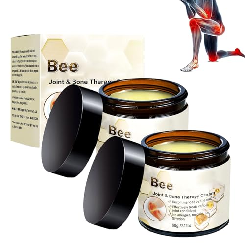 Beenengiftungung,Beenengift Gelenkcreme Gelenkkre,Gelenk- & Knochen-Therapie-Creme Bienenvenom Knochenheilcreme Bienengiftungungungungungungungals für Knie, Rücken Nacken, Hände (2)