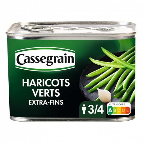 Cassegrain – Bolas y filas extrafinas de judías verdes, mano 390 g – Cuatro artículos