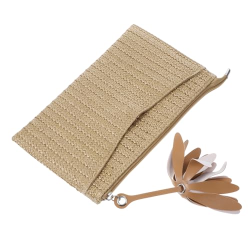 FOMIYES Handmade Straw Bag Women's Handbag Beach Handbag Small Straw Clutch Stylish Summer Bag
