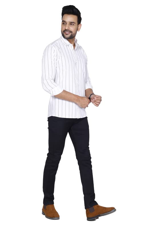 Image of Pure Cotton Solid Slim Fit Semi Casual Shirt for Men's & Boy's (Pack of 1)