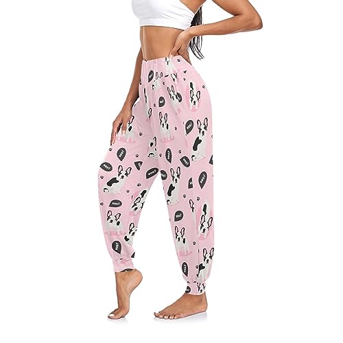 Calça feminina de ioga boho para corrida, treino, casual, dança, hippie, harém, calça esportiva de p