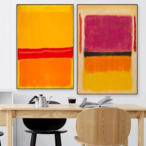Affiche abstraite de Mark Rothko peinture toile décoration salon