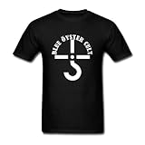 VEBLEN Men's Blue Oyster Cult Design Cotton T Shirt