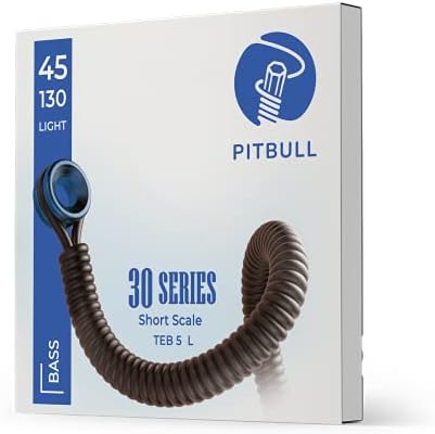 Pitbull Bass Guitar Strings 30 Series Short Scale TEB 5 L 45-130 Light 5 Strings SET