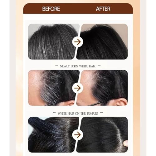 Image of Hair Colour Comb Stick for Easy Hair Dye Application,2026 new Covers Waterproof and Sweat-Proof Grey Highly Pigmented, For women and man (Black) (Hair colour stick)