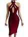 TOB Women's Sexy Halter Bodycon Off Shoulder Club Dress