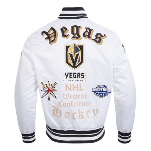Image of Pro Standard Mens NHL Old English Satin Jacket