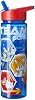 HOX Sonic The Hedgehog Water Bottle 750ml Drinks Bottle Eco Friendly Bpa-Free Plastic Water-Bottle with Removable Straw, Spill & Leak Proof - Ideal Kids School Bottle, Blue