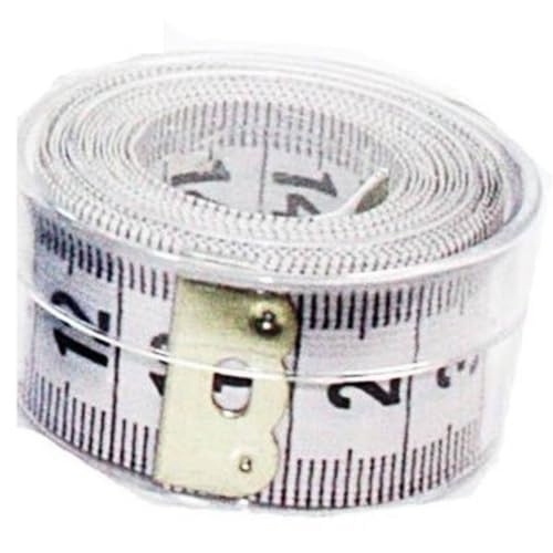 Kit 05 Fita Métrica 150cm Costura Corporal Medidas + Pote Acrílico TM-POTE