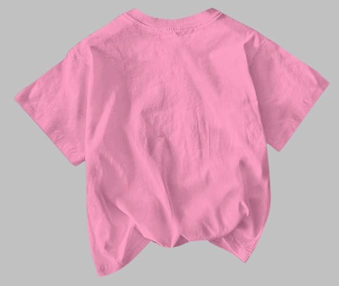Image of Jawdrobe Cotton Blend Oversized Fit Half Sleeve Printed Round Neck T-Shirt for Women | Aesthetic Summer Wear