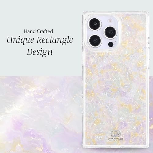 Image of COCOMII Rectangle for iPhone 14 Pro Max Case, Aurora Opal