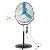 pasapair 24” Industrial Outdoor Misting Pedestal Fan – IPX5 Waterproof Cooling Fan for Patios – Portable Fan with 4 Wheels – 8.2 FT Cord, GFCI Plug & 360° Pitch Rotation– ETL Approved