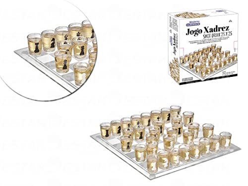 JG XADREZ SHOT DRINK 25X25CM