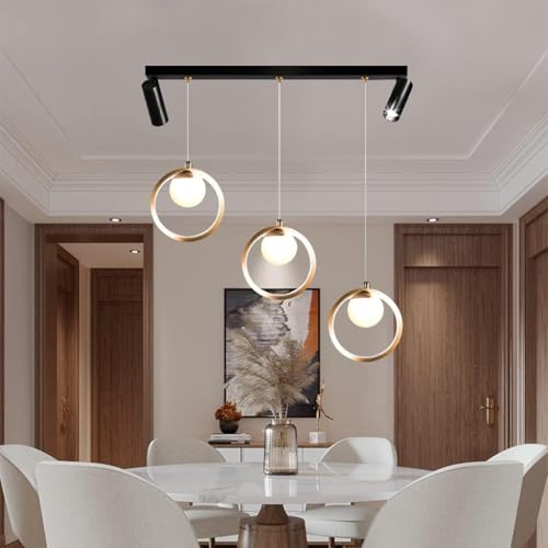 Lampe suspendue LED télécommande intensité variable pour salon