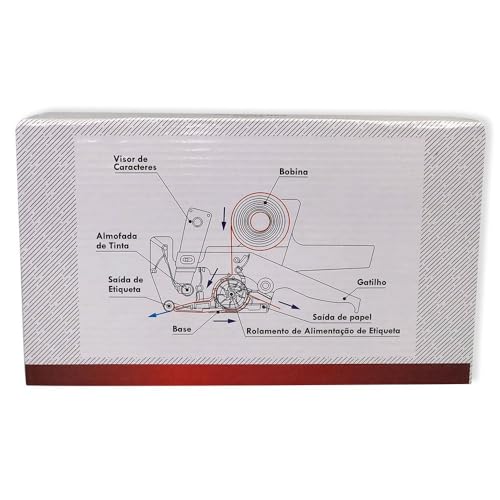 Etiquetadora de Preços Manual 8 Dígitos com Refil Etiquetas