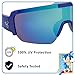 ARKAID Official Sonic Sunglasses for Kids | Sega Blue Frameless | UV 400 | One Size Fits Most Kids