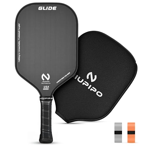 niupipo Professional Pickleball Paddle, T700 Carbon Fiber Pickleball Paddle, USAPA Approved Pickleball Racket w/Matte Textured for 30% More Spin, Polypropylene Honeycomb Core, Ergonomic Non-Slip Grip