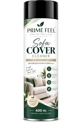 Image of Sofa Cleaner Foam Spray 600ml | Waterless Upholstery Cleaner for Sofa, Carpet, Mattress & Car Seats | Deep Cleaning Foam Removes Stains, Dirt & Odours | Quick Dry Fabric Clean with Fresh Fragrance