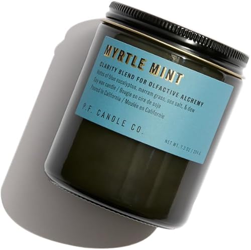 Miniatura 9 de P.F. Candle Co. Enoki Cedar Alchemy - Vela perfumada de cera de soja (7.2 onzas) 40-50 horas de tiempo de combustión, mecha de algodón, tarro de