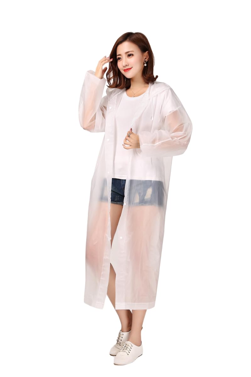 f s firmed string FIRMED STRING RAINCOAT FOR WOMEN's-PVC TRANSPARENT WATERPROOF REUSEABLE RAINWEAR WITH FUNCTIONAL POCKETS, ADJUSTABLE HOOD-picture-19