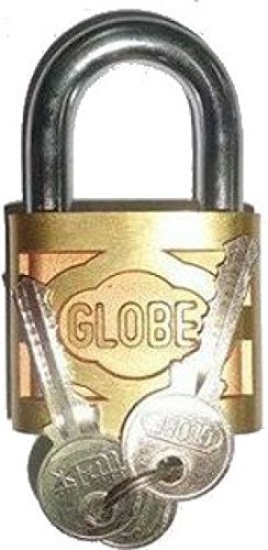 Globe Pressing Brass Padlock with 3 keys2inches