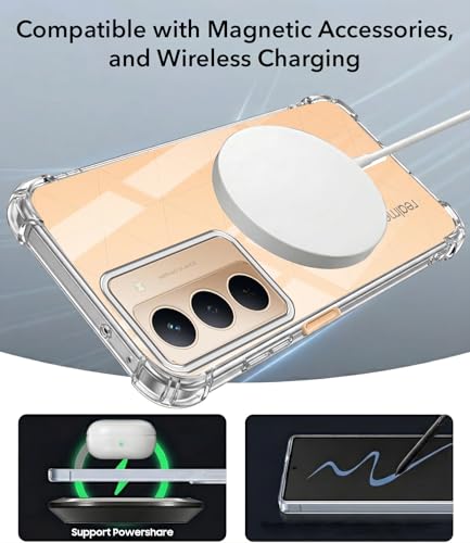 Image of Jkobi Shockproof Crystal-Clear Back Cover for Realme P3x (Magsafe Wireless Support | Drop & Camera Protection | Hard Polycarbonate)
