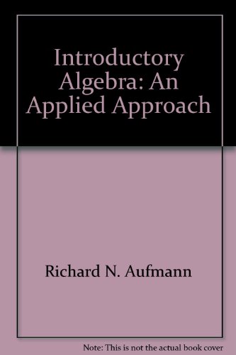 Introductory Algebra: An Applied Approach 0395712181 Book Cover