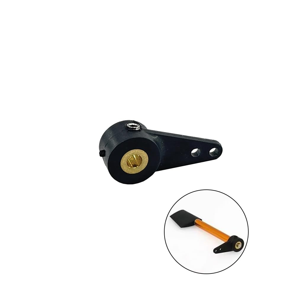 1PC RC Boat Nylon Rudder Steering Arm with 3mm Shaft Hole Rudder Arm Adapter for RC Ship DIY Model Boat Parts (Single Arm)