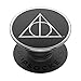 Produktbild PopSockets 101385 PopGrip - Ausziehbarer Sockel und Griff mit einem Austauschbarem Top für Smartphones und Tablets - Enamel Deathly Hallows