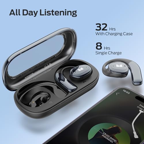 Image of Monster Open Ear AC328 Wireless Earbuds, Open Ear Headphones 32H Playtime, Lightweight Comfort Bluetooth Earbuds, Bluetooth 6.0 Earphones Stereo Sound