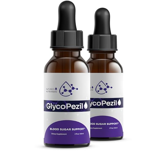 GlycoPezil – Daily Liquid Botanical Supplement with Chromium, Maca Root, Ginseng & Plant Extracts – Clean, Stimulant-Free Formula – GMP-Certifed, Non-GMO, Made in USA - 2 fl oz, 2 Month Supply