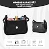 Tonny Black Damen Shopper Tasche – Große Kapazität, Wasserdicht, Reißverschluss, Innentaschen – Stilvolle Handtasche für Arbeit, Reisen & Alltag #3