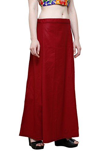 Image of Pistaa's combo of Women's Cotton Best Plain Solid Indian Readymade Inskirt Saree petticoats