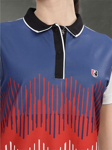 Image of STELLERS Women's Half Sleeve Active Wear Polo T-Shirt| Feather Touch Feel | Regular Fit | Odour Resistant | Anti-Static | Wrinkle Free | Quick Dry | Stretchable | Lightweight | Sweat-Proof