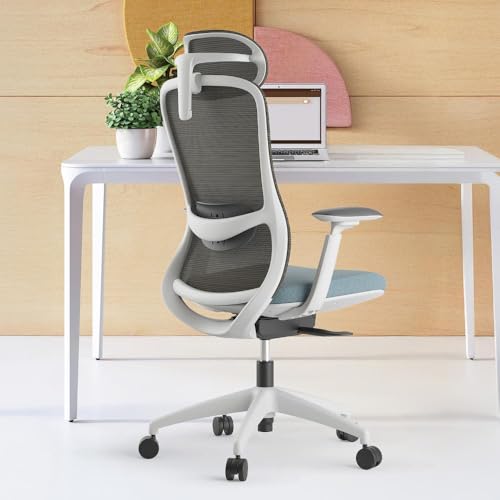 Image of Wakefit Quantum Ergonomic Office Chair | Work from Home | 4D Adjustable Soft Armrests | Adjustable Lumbar Support | Seat Slider | 3 Years Warranty