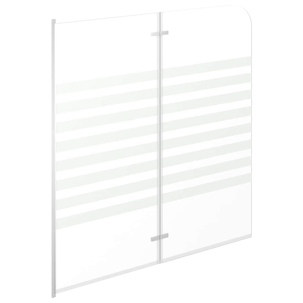Mampara de ducha de cristal templado de 120 x 140 cm con perfiles de aluminio, mampara de ducha plegable para entrar en la ducha, separación de baño con protección contra salpicaduras, pared