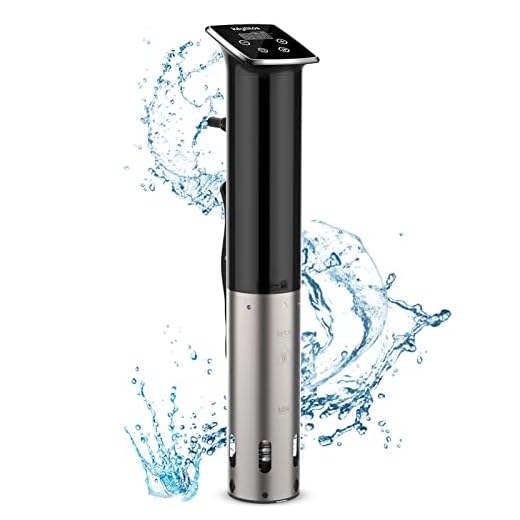 Keylitos Sous Vide Cooker Machine 1100W, IPX7 Waterproof Sous Vide Precision Cooker, Ultra-quiet Fast-Heating Immersion Circulator Precise Cooker with Accurate Temperature and Timer Control