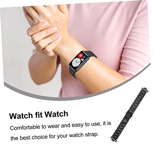Correa de acero inoxidable para Watch Fit con eslabones pulidos premium 6